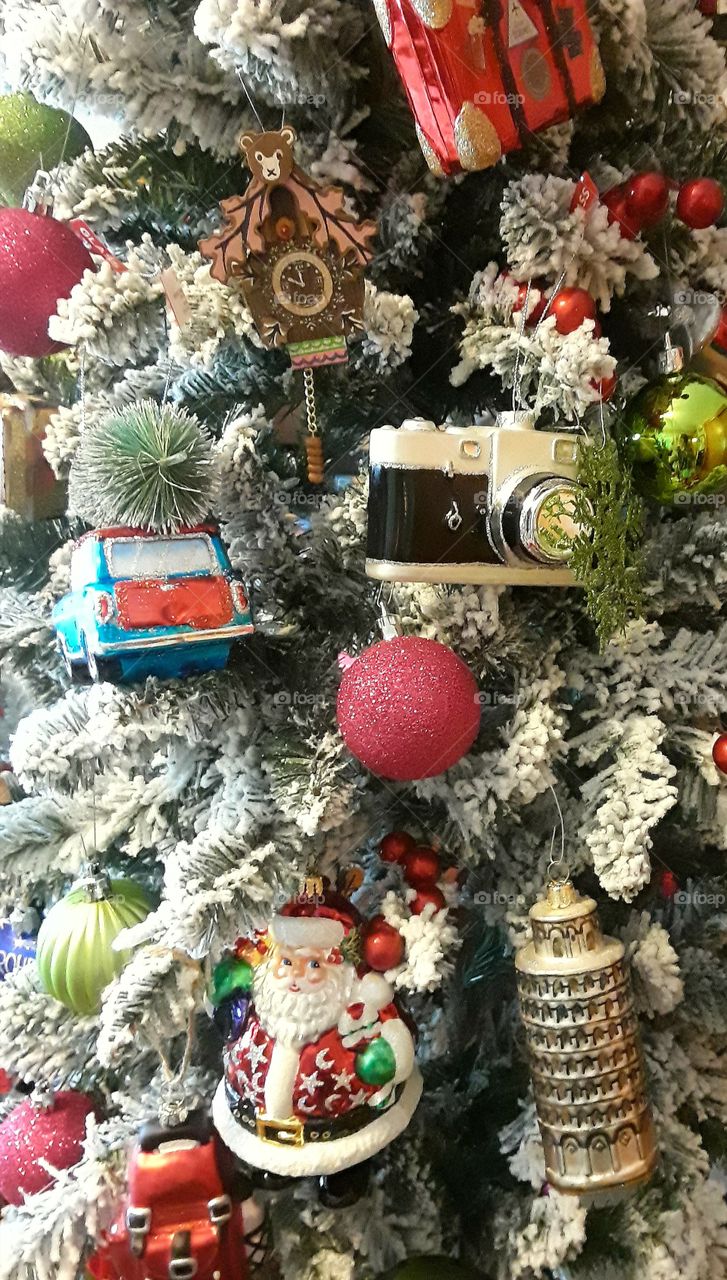 Travel Tourist Themed Christmas Tree
