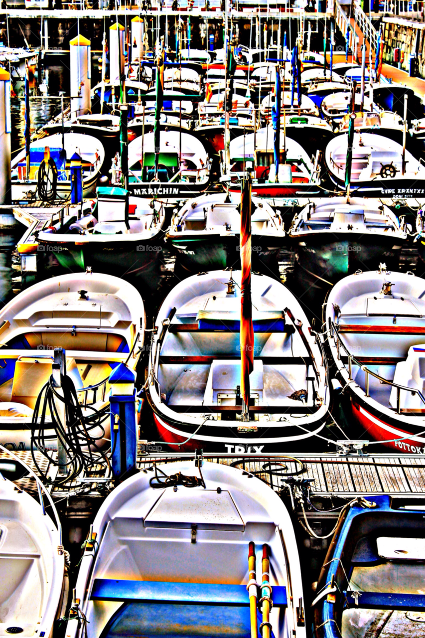 san sebastián boats docks dinghy by OJMitchell