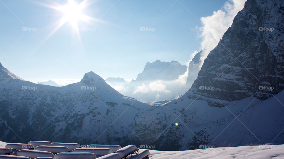 snow sky blue white by shotmaker