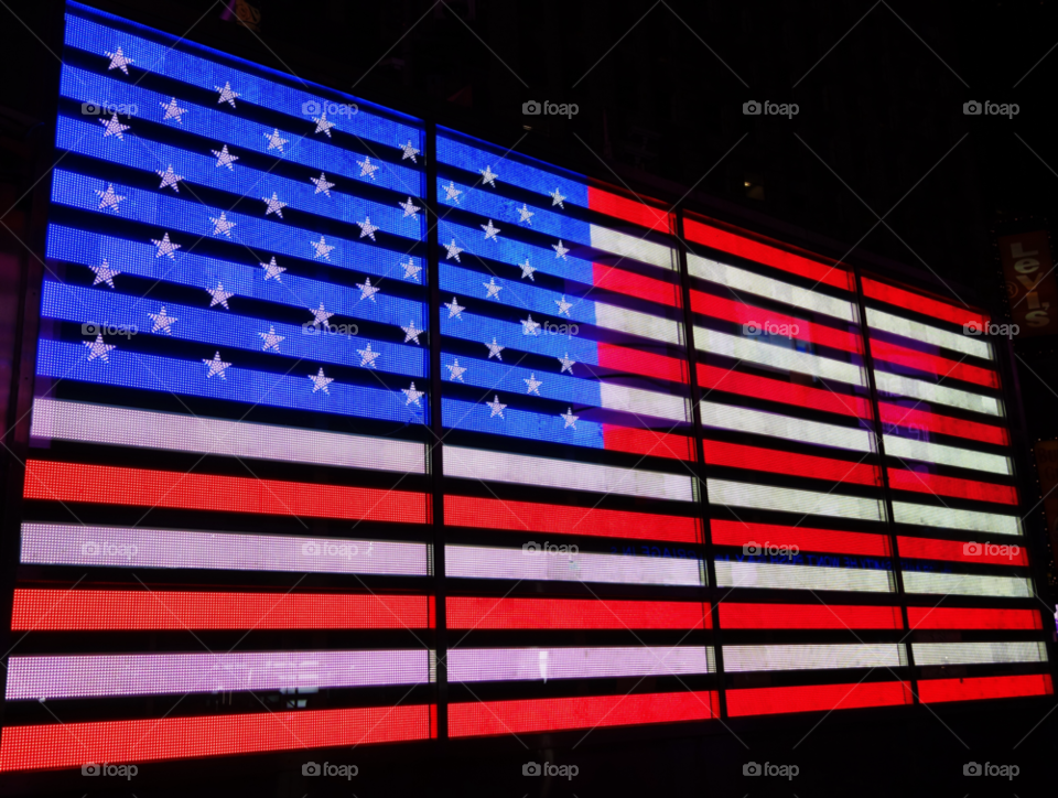 nyc blue red white by delvec