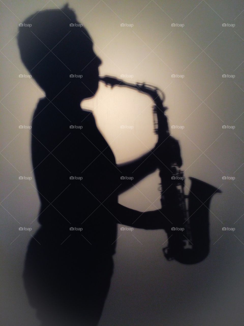 Saxaphone silhouette 