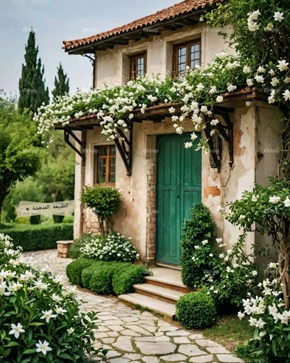 Glory be to God, the magnificent and picturesque view and the natural green trees are a view that is nothing more wonderful than it