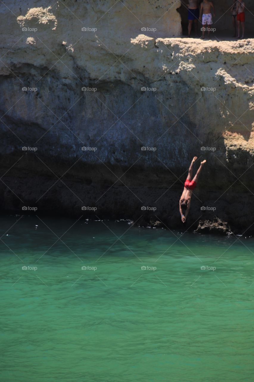 Dip in the ocean and... Splash