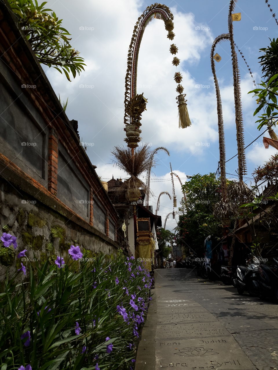 Small road in Ubud Bali