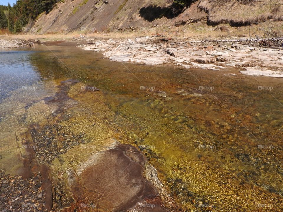 A section of an Albertan river