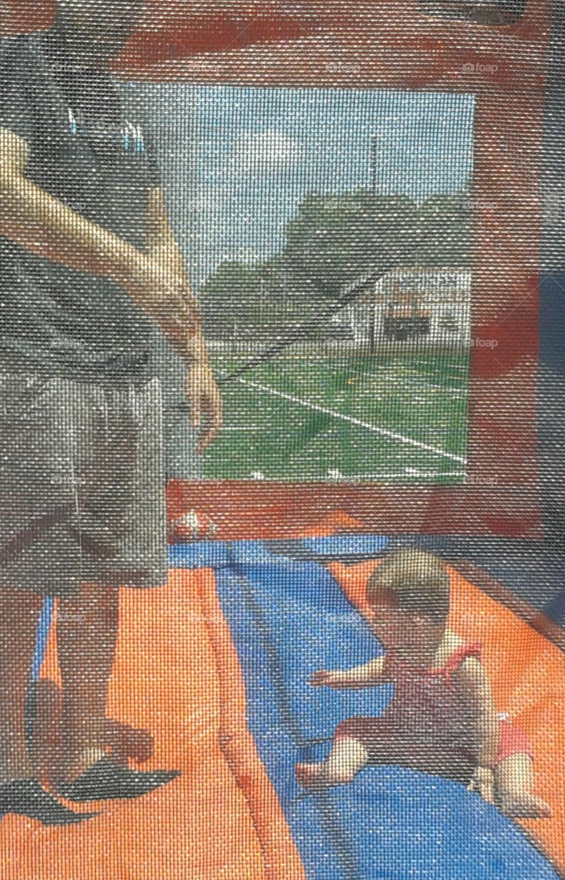 Moon bounce?. she has no idea what is going on.