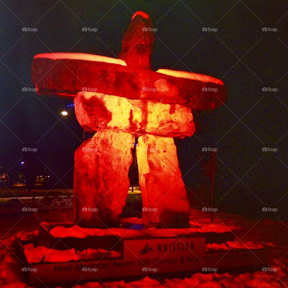 Inukshuk at the Winter Olympic Village in Whistler