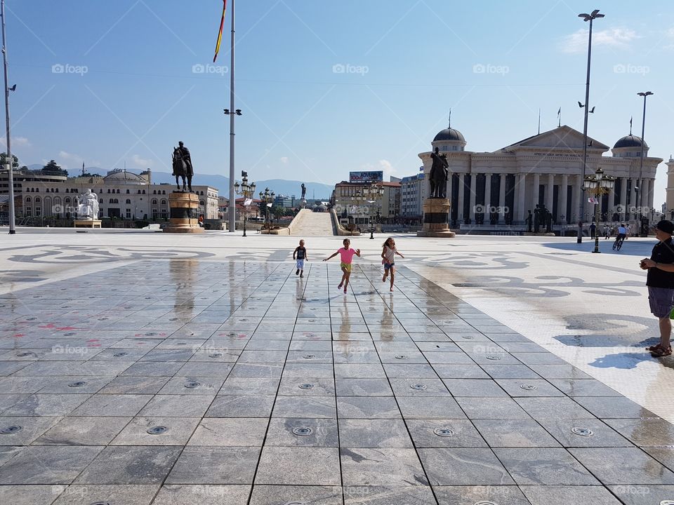 city fountain