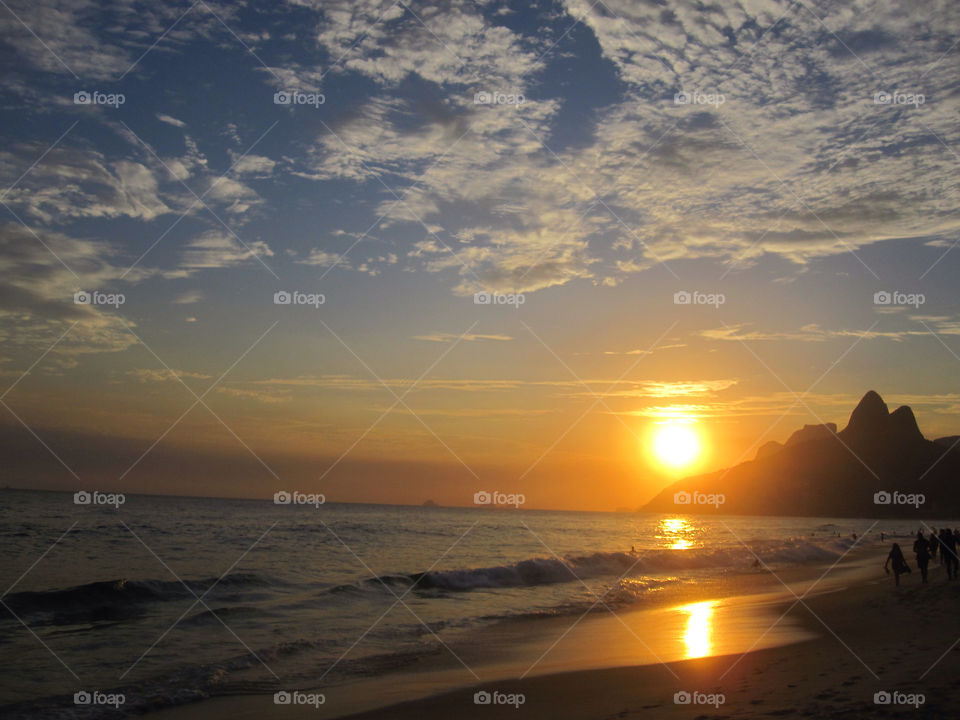 ocean sky sunset brazil by ggr