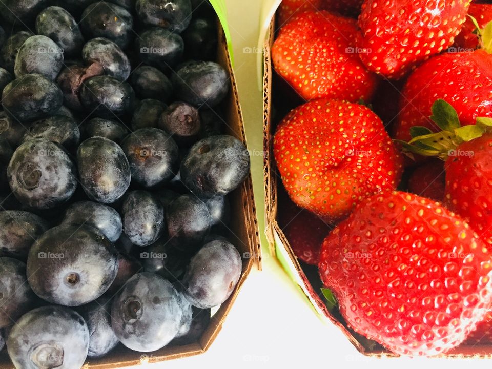 Berries in baskets