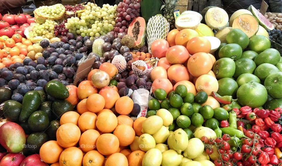 Fruit and vegetable market. Fruit and vegetable market