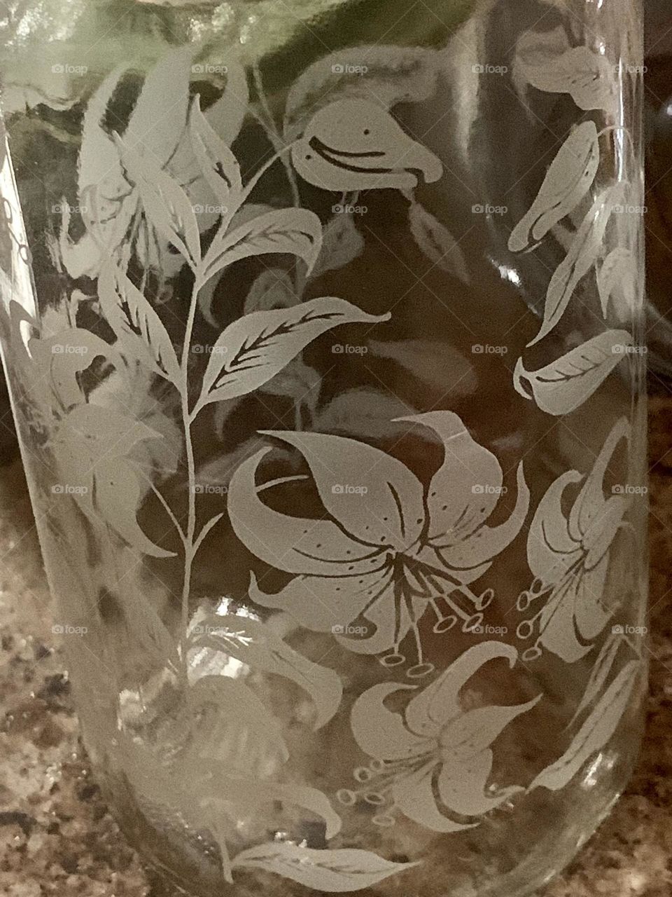 Etched glass 