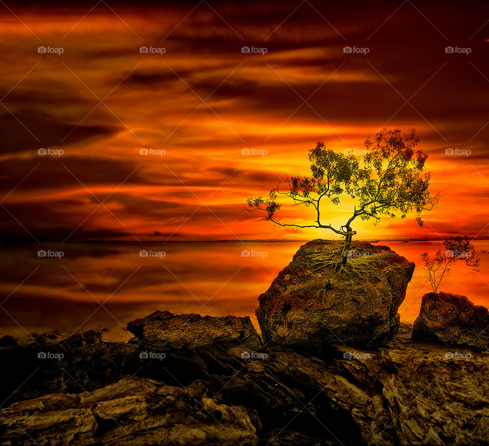 sunset at Banua patra