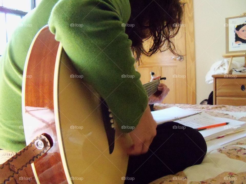 Music for the soul guitar playing alone time Washburn acoustic guitar