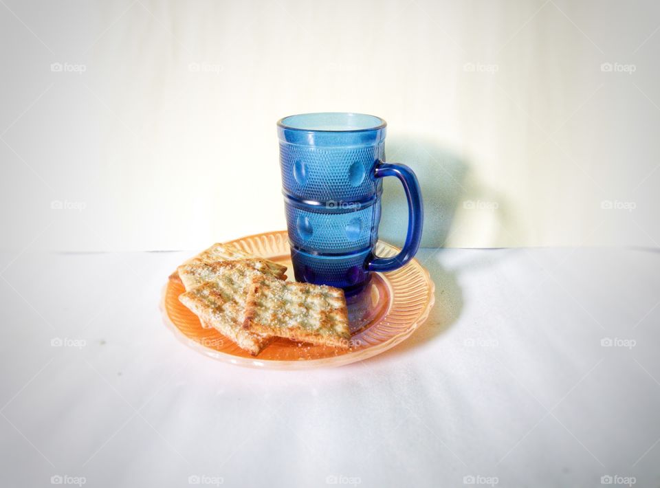 glass and sugar bread