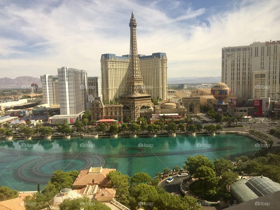 A beautiful view from the Bellagio.