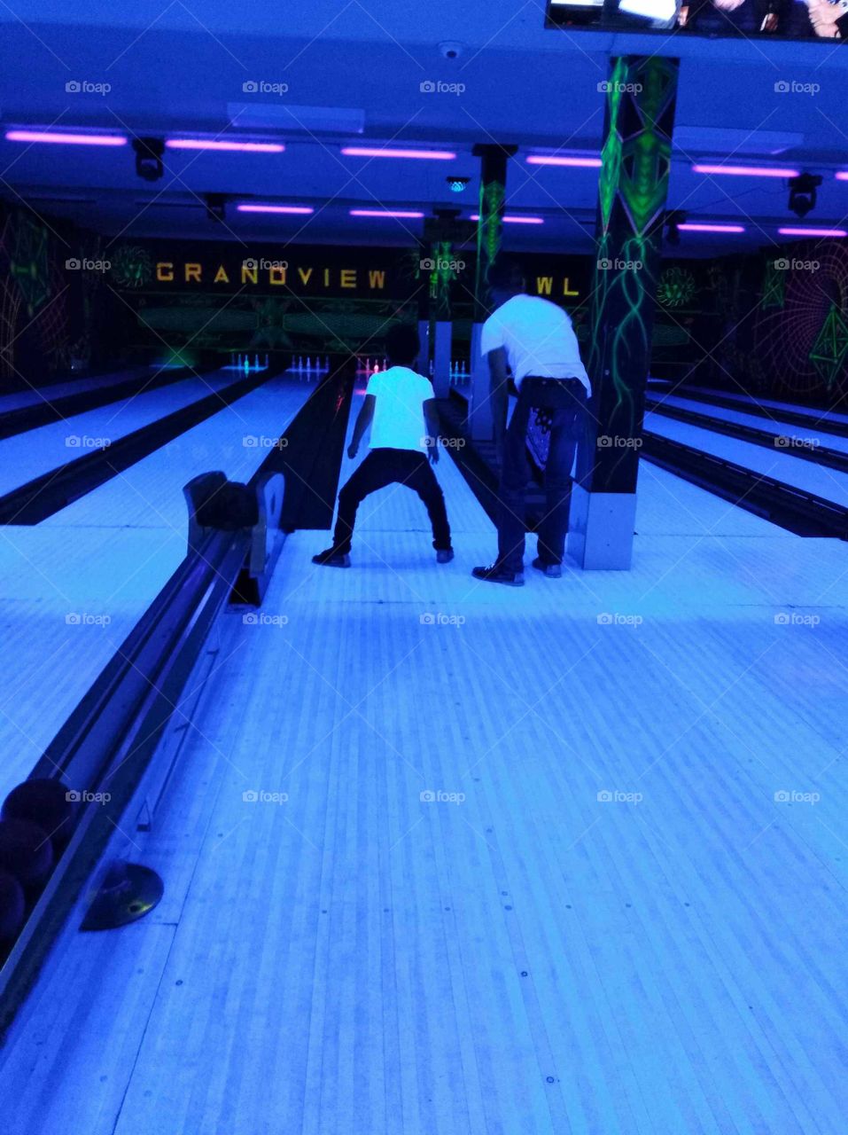 allow us to light up the room and show you how to bowl