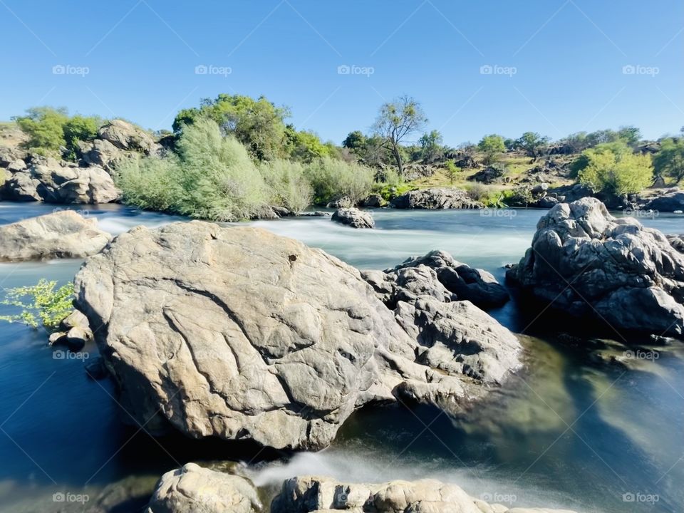 Spring season at the river 