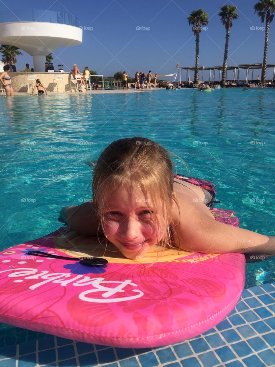 Chilling in the pool 