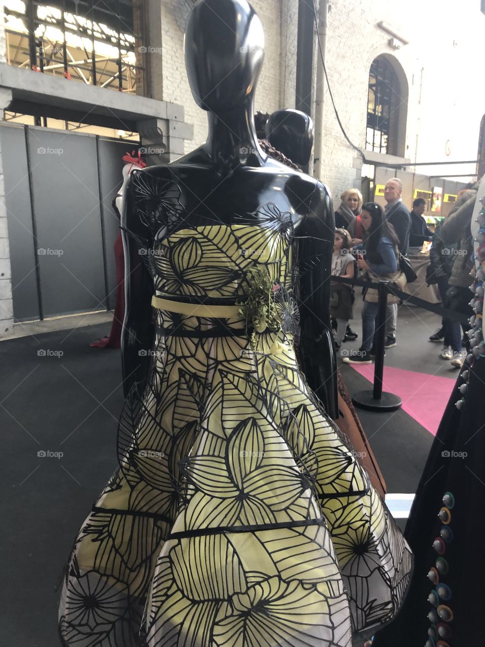 A dress made with Belgian dark chocolate