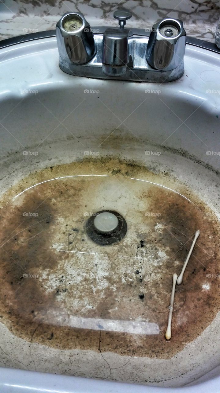 clogged sink