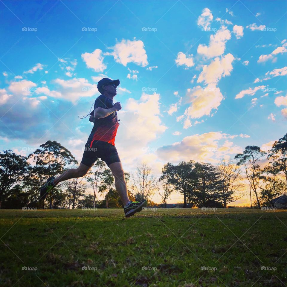 The runner at the park 