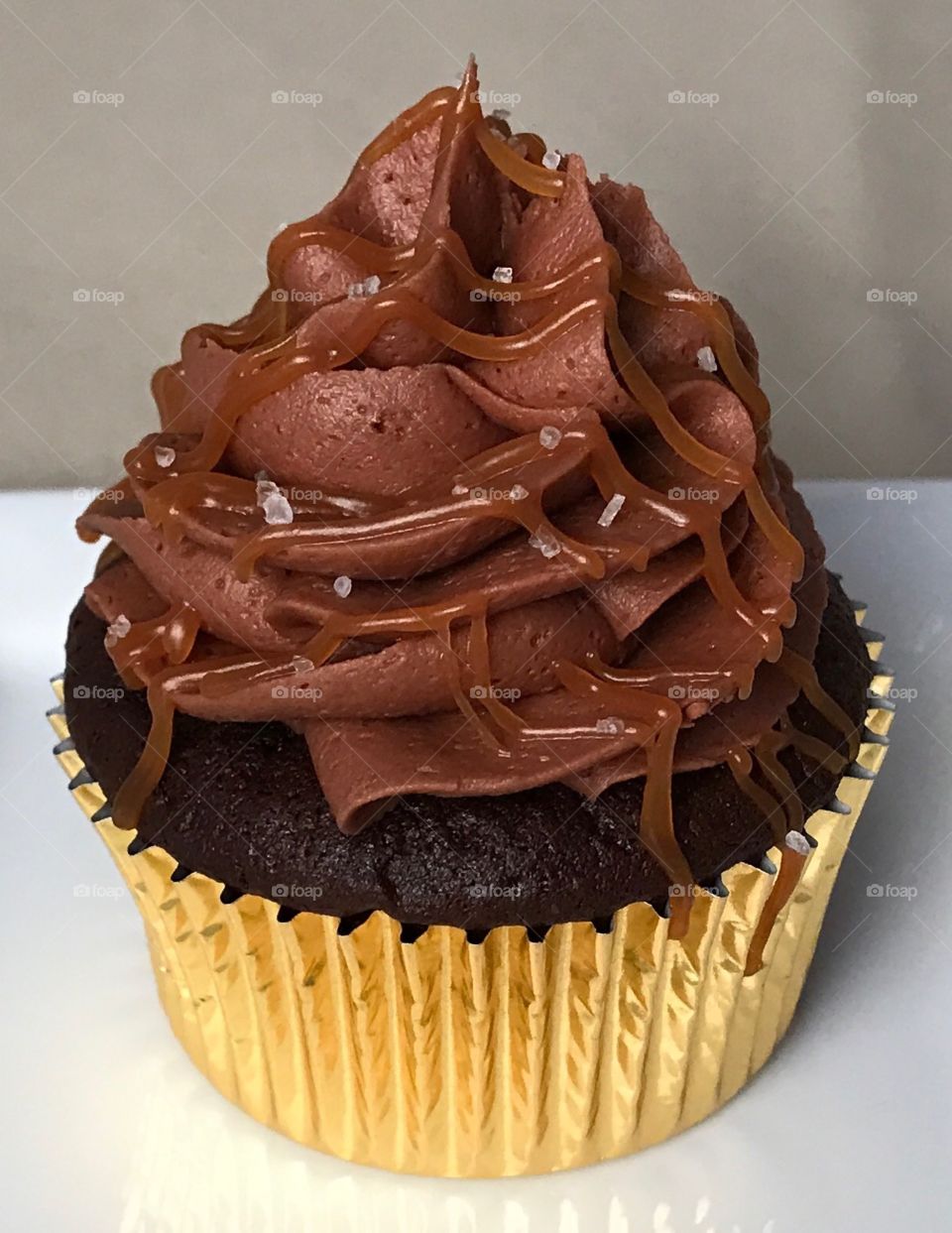 Chocolate salted caramel cupcake