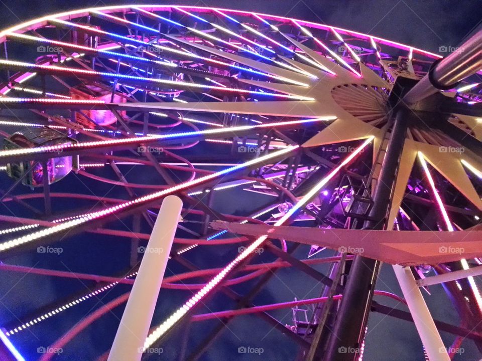 Glowing Neon Wheel