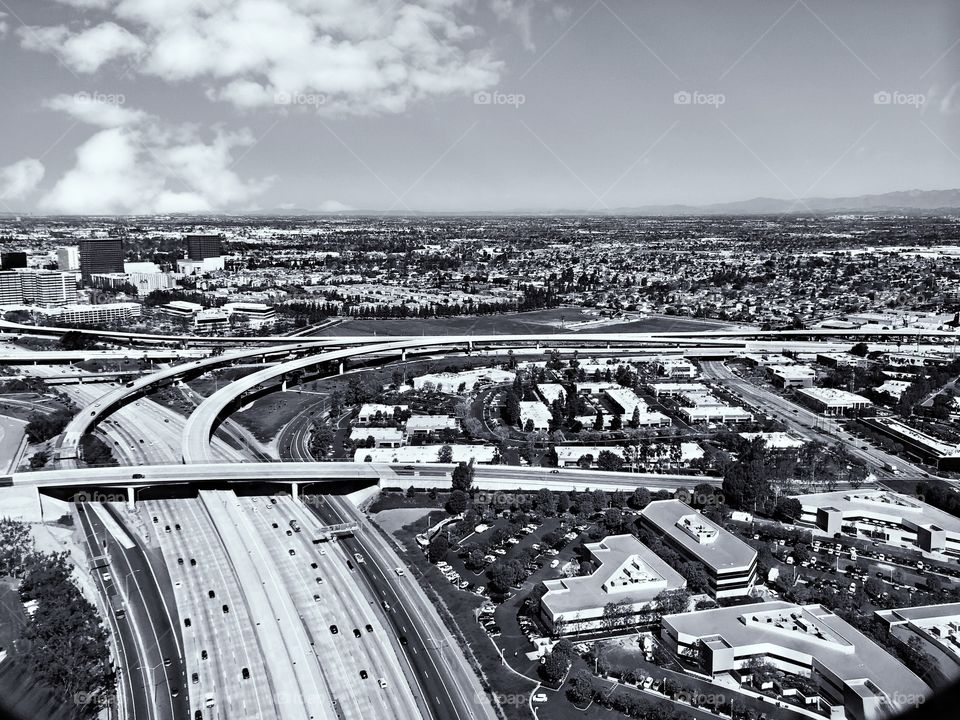 Foap Mission Black and White! Black and White Aerial View Downtown San Diego!