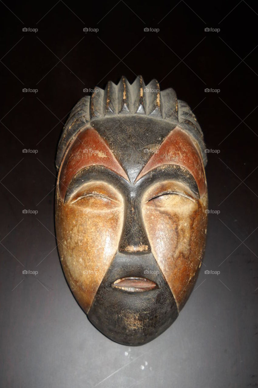 A traditional mask of the Galoa people of Gabon.  