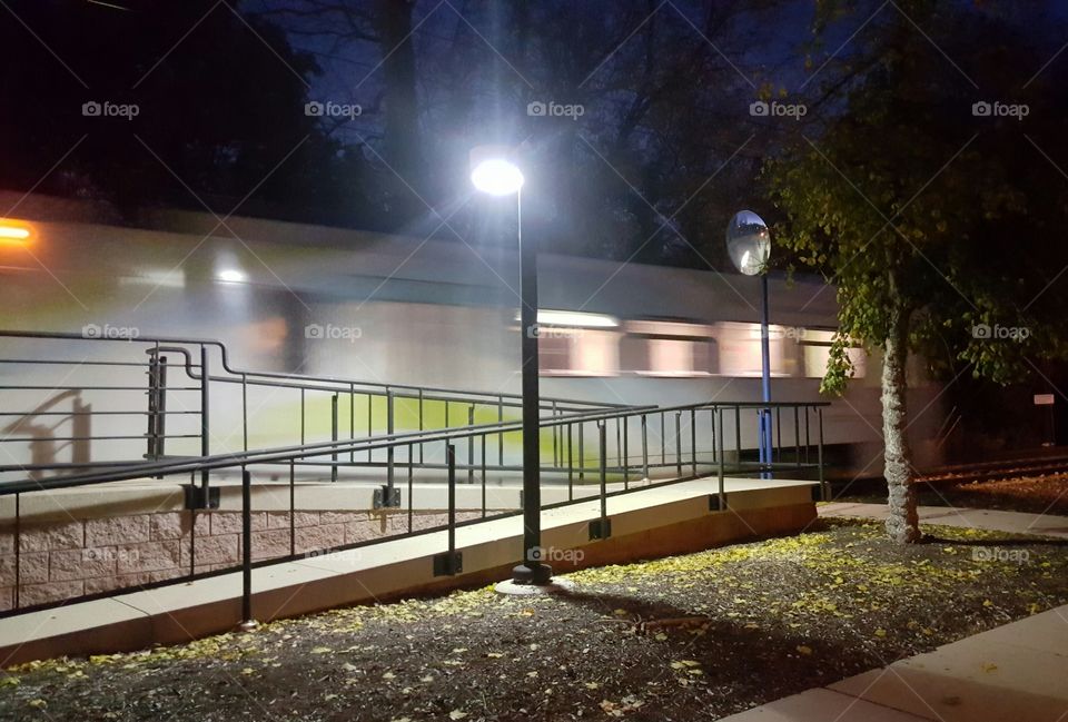 Blur Lightrail Falls Road Baltimore