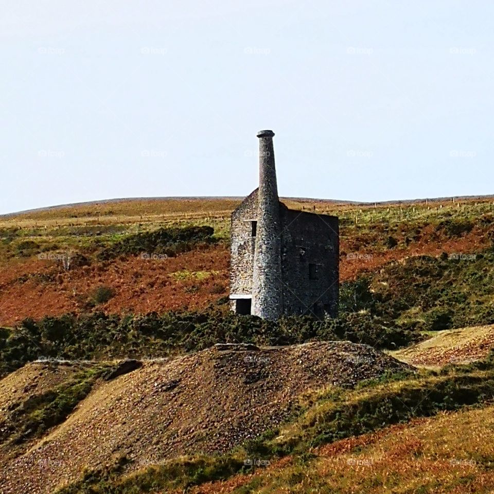 Cornwall mining powder house old building