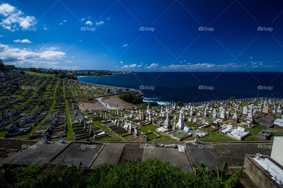 beautiful graveyard. I went to walk long the beach with my boyfriend and found this view. 