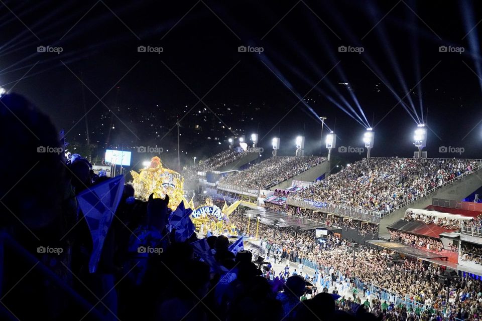 Samba School Parade during Carnival in Rio de Janeiro, Brazil