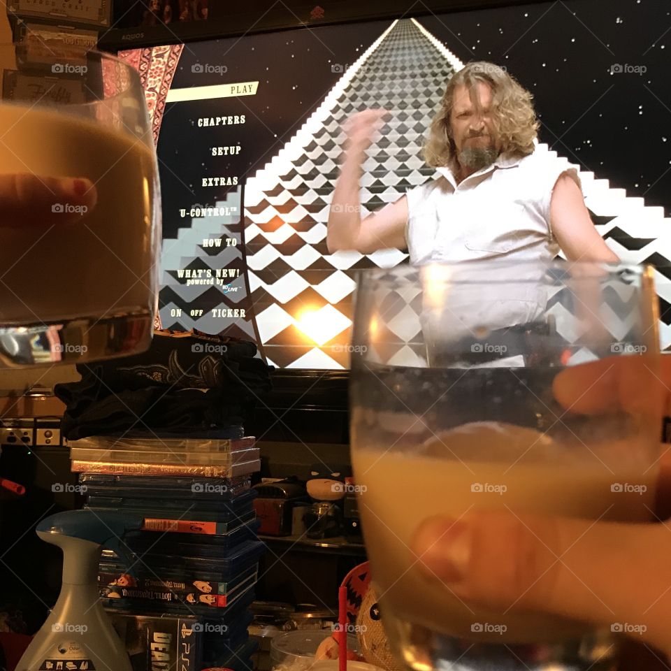 2 White Russians while watching The Big Lebowski 