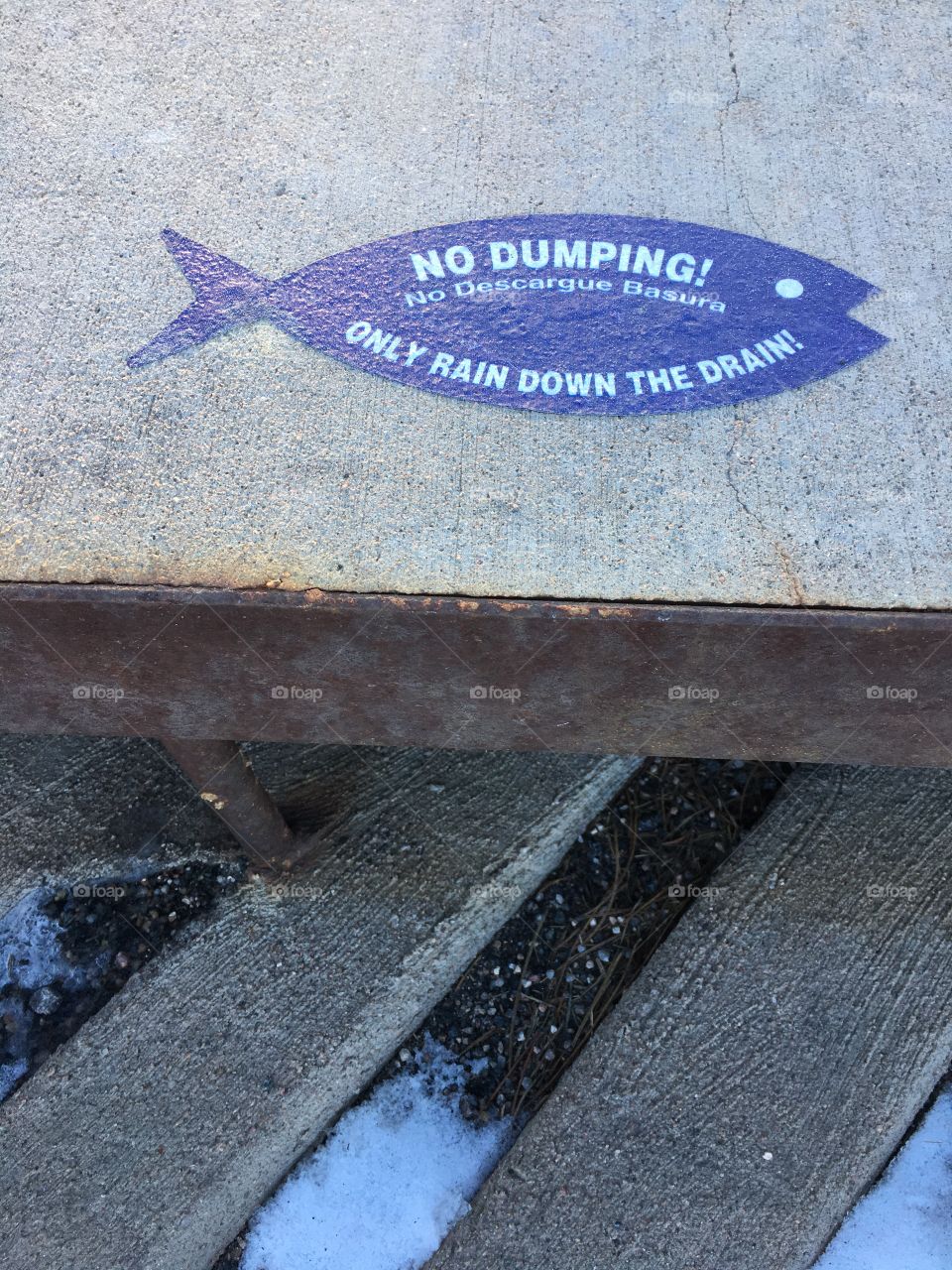 No dumping down the sewer