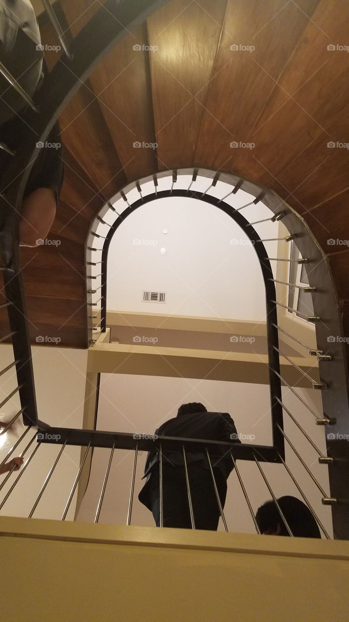 Wooden Staircase in designer home