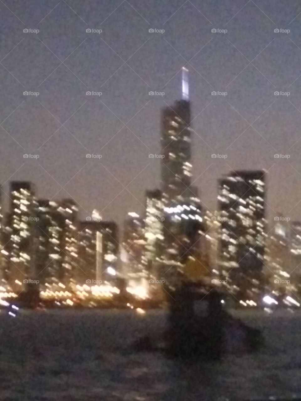 blurry Chicago