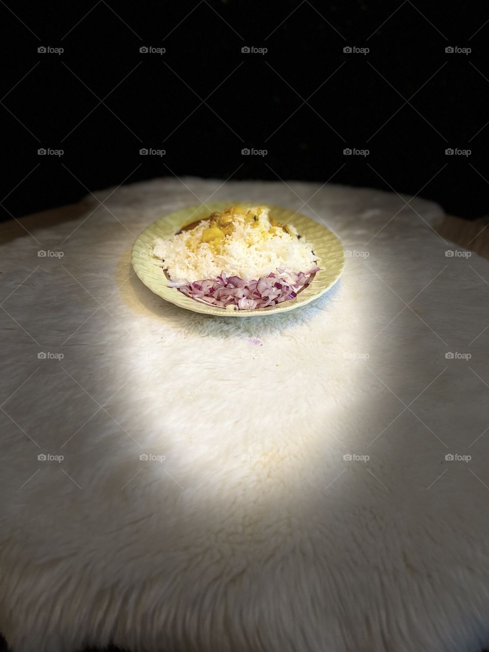 Delicious dinner raic with Edam vegetables and onion 🥔🧅