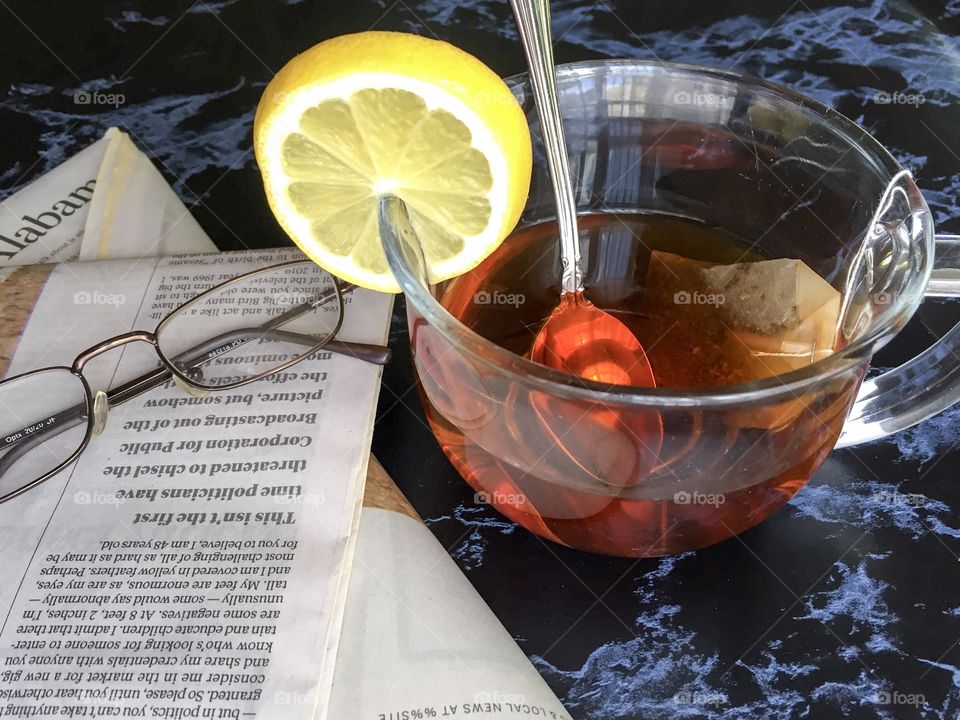 Tea with lemon 