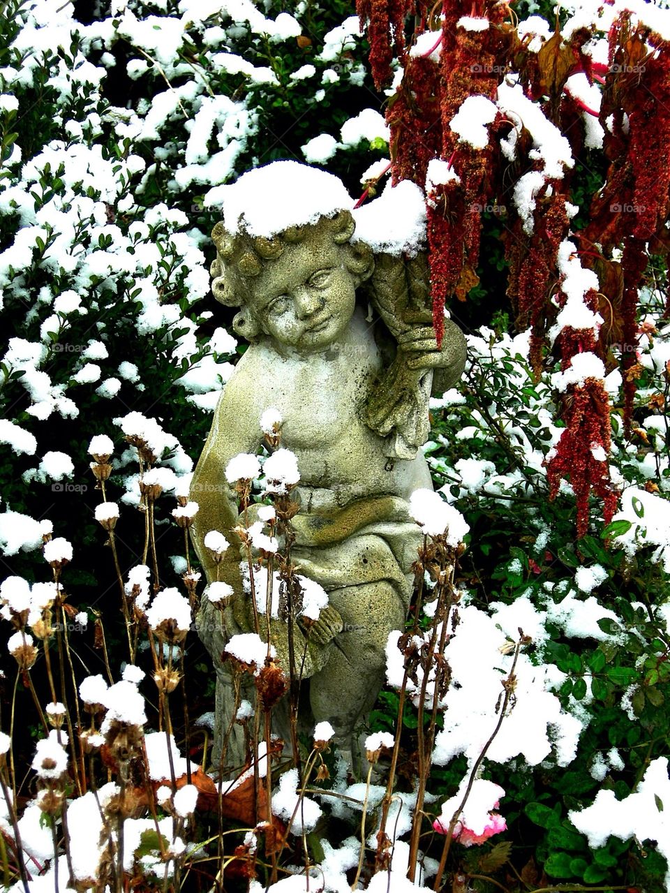 Winter statue