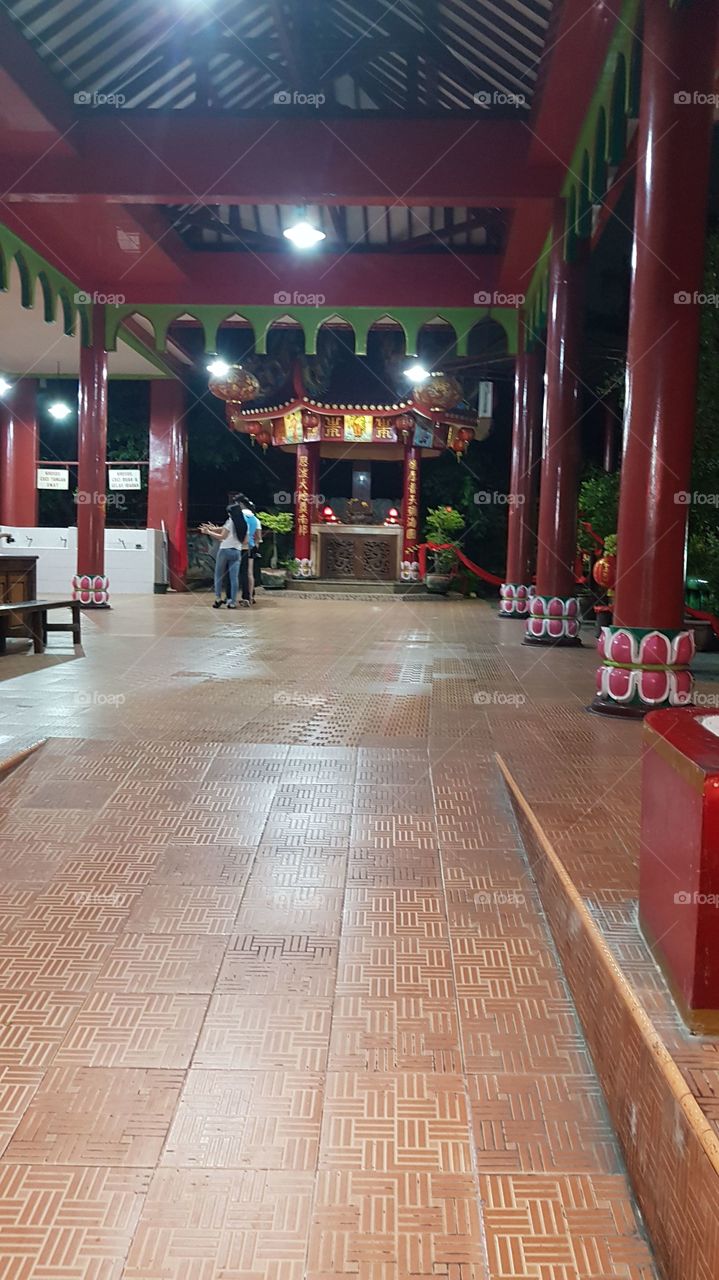 night at temple Ancol north jakarta