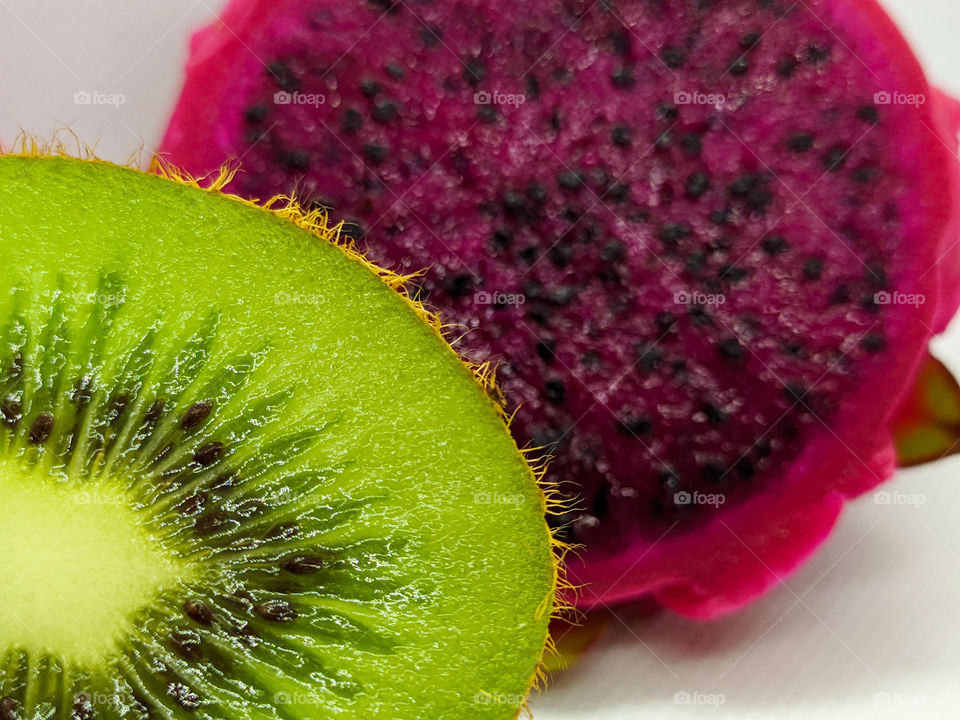 Pitaya e kiwi