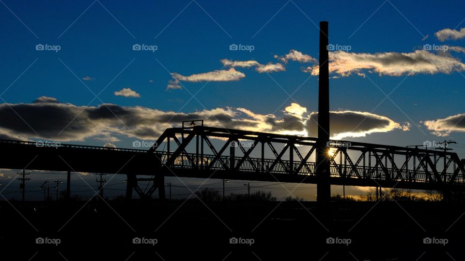 Bridge, Water, Sunset, No Person, Sky