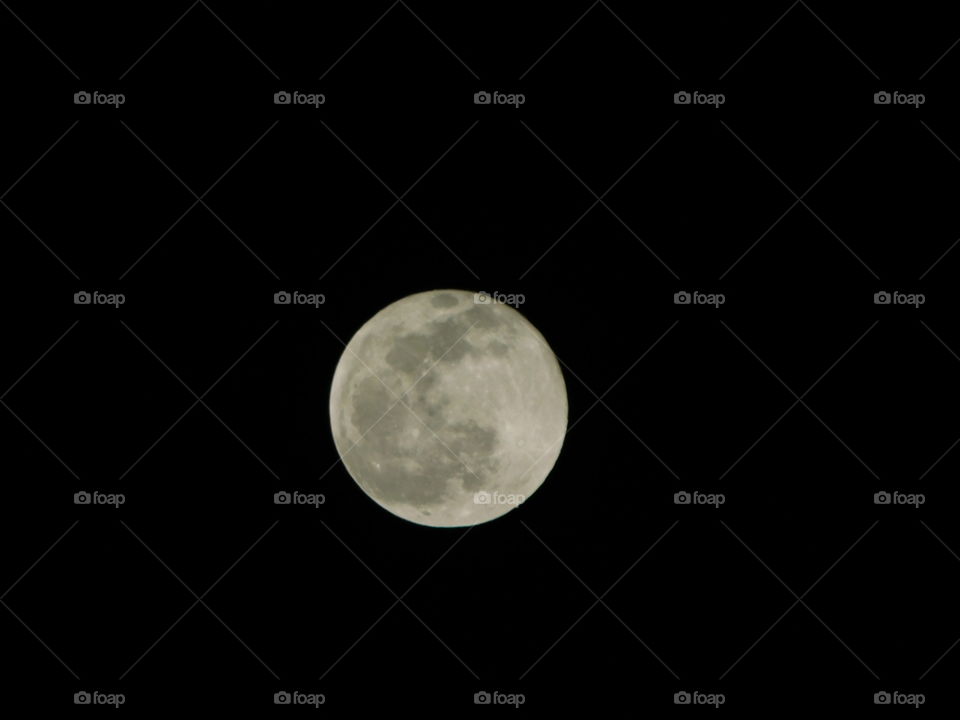 Zoomed out full moon