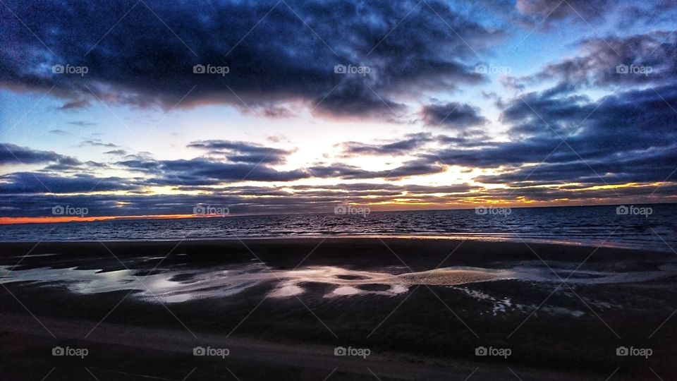 Blackpool sunset October 2017