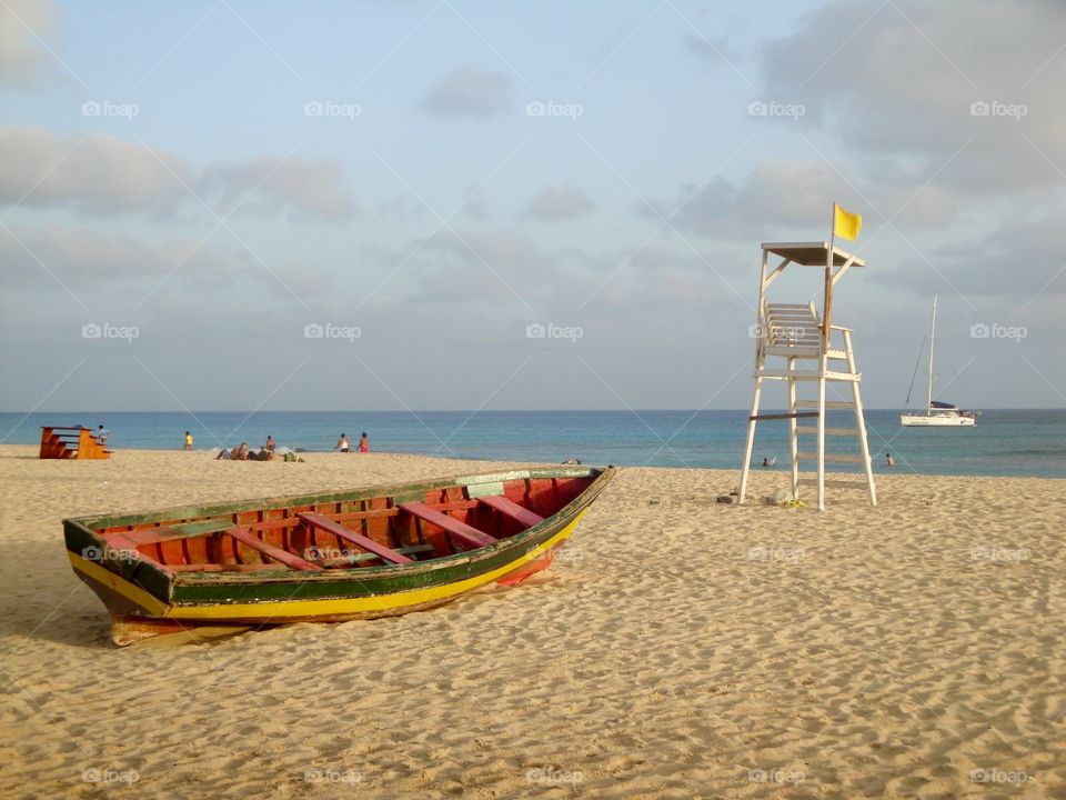 Scenic view of beach