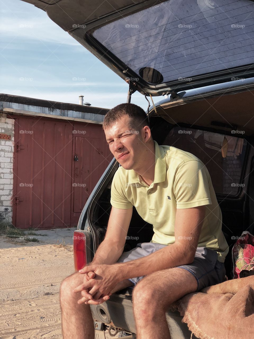 Outdoors man portrait