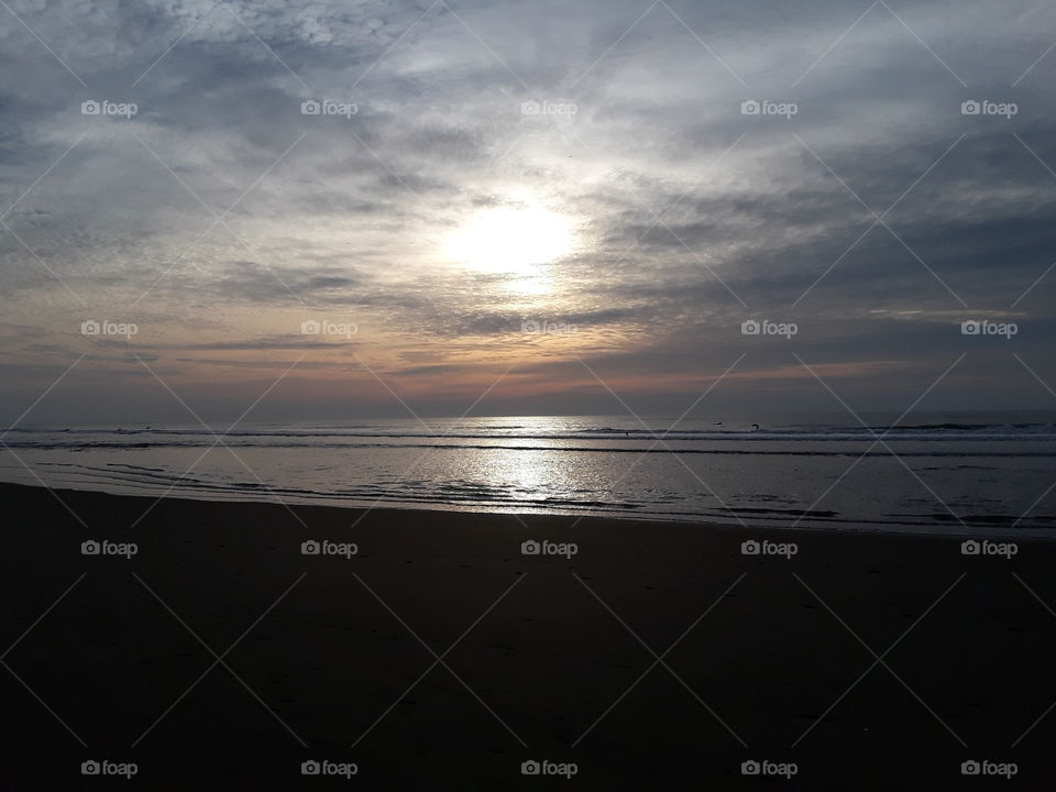 Sunset Ocean Beach San Francisco California