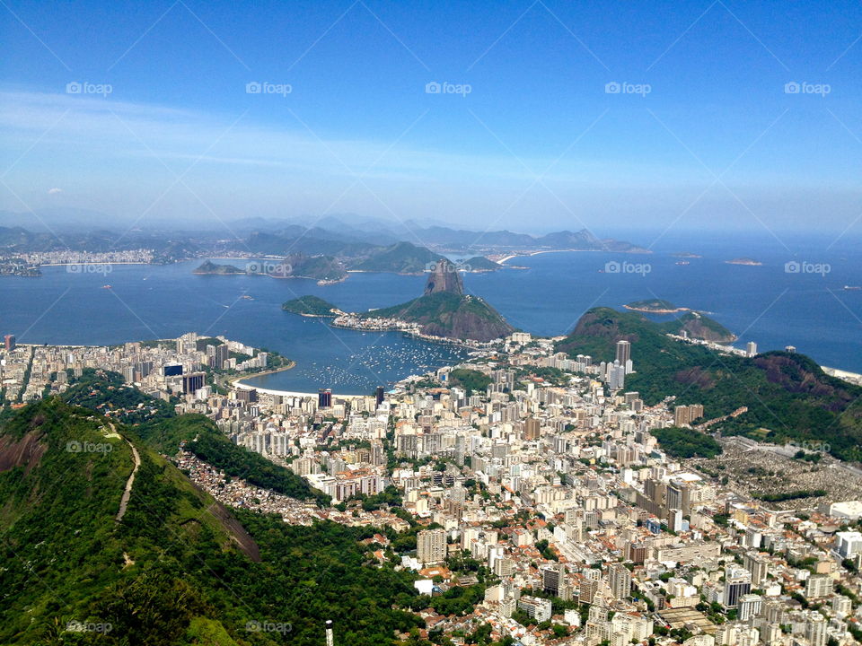 Rio de Janeiro . View of Rio de Janeiro, Brazil